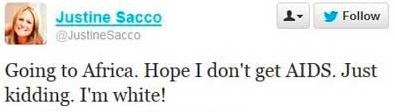 Tweet de Justine Sacco