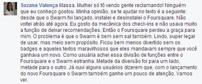 Opiniões Foursquare 5