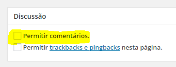 Comentários WordPress 4.3