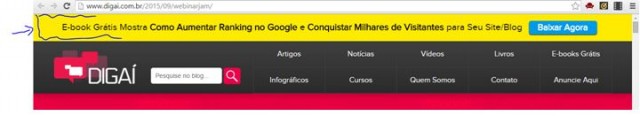 Capturar e-mails -´Topo do Site