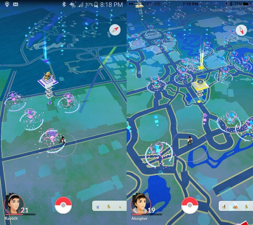 Use o item Lure Module para "gerar" Pokémon ao redor da sua empresa