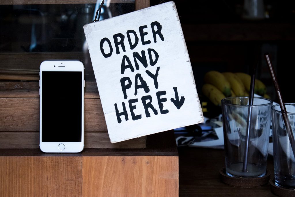 pagamento realizado através de mobile