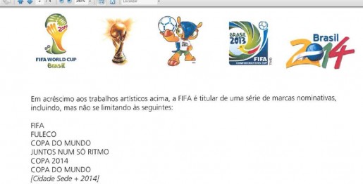 A FIFA, a copa das confederações no Brasil e a tenebrosa proibição do uso de suas marcas