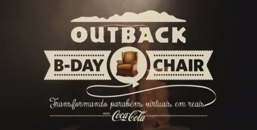 Outback b-day chair – cadeira abraça clientes em seu aniversário