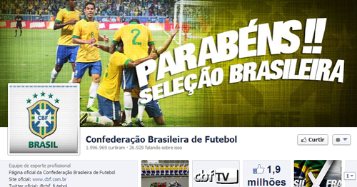 Brasil vence a "Copa das Confederações" em número de seguidores e fãs nas redes sociais