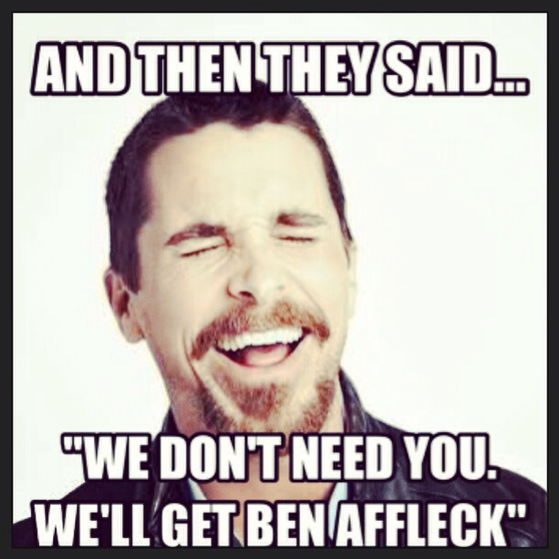 Ben Affleck vira meme Christian Bale