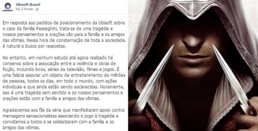 Posicionamento da Ubisoft sobre o caso da família Pesseghini