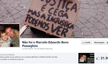 Internautas se posicionam em defesa do garoto Marcelo Pesseghini através do Facebook