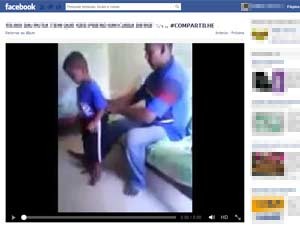 Vídeo de violência infantil viraliza e o agressor é preso