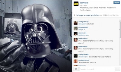 Star Wars estreia no Instagram