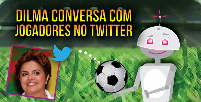 Dilma conversa com jogadores no Twitter