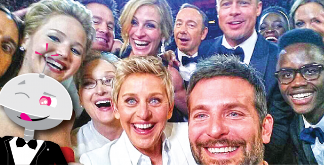 Selfie de Ellen DeGeneres no Oscar Bate Record no Twitter