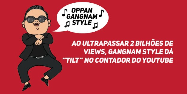 Ao ultrapassar 2 bilhões de views, Gangnam Style dá “tilt” no contador do Youtube (Mas, calma!)