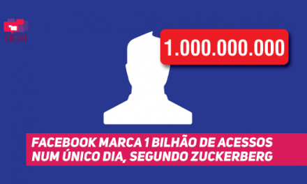 Facebook marca 1 bilhão de acessos num único dia