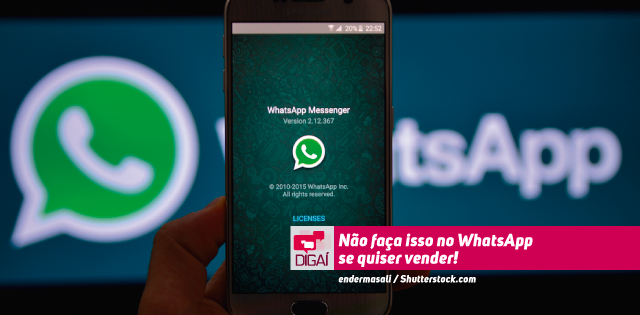 Não faça isso no WhatsApp se quiser vender!