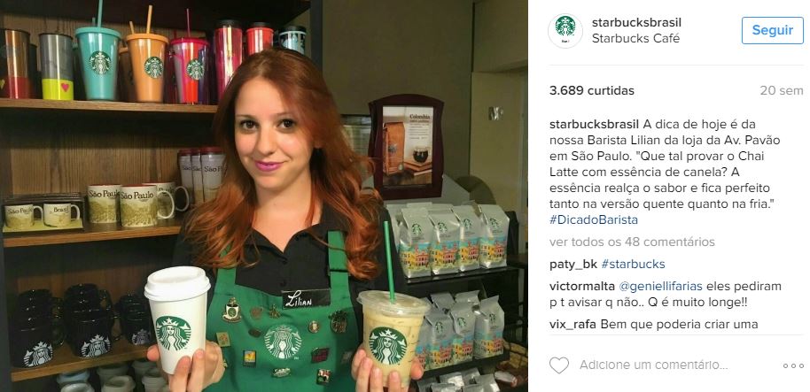 Instagram da Starbucks