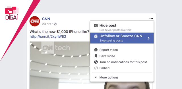 Conheça o Snooze, a nova função do Facebook